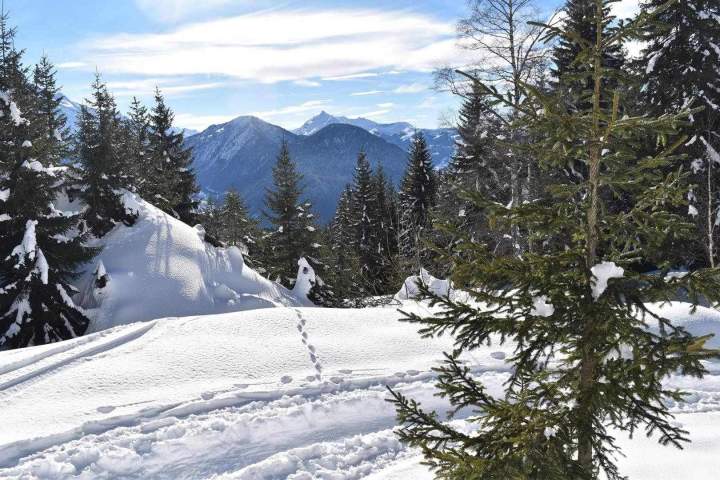 Montagnes enneigées Passy